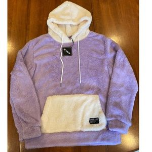 Fuzzy Purple Hoodie